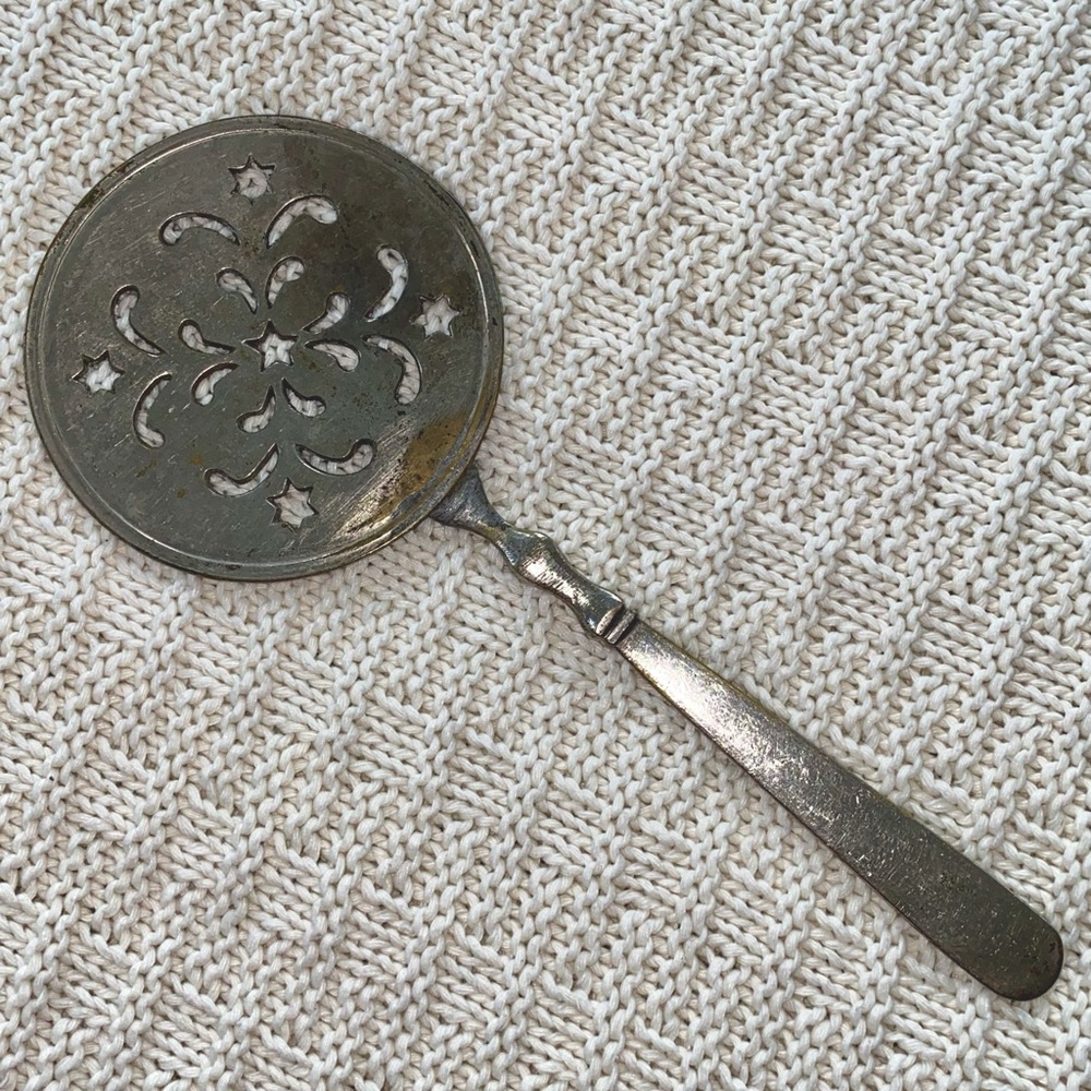 Vintage silver tomato server